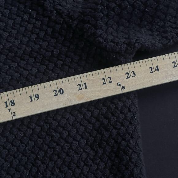 Club Room Men Textured Sweater Large Black Pullover Grandpa Classic Casual Retro - Picture 6 of 8